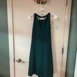 Elegant Teal Sleeveless Dress